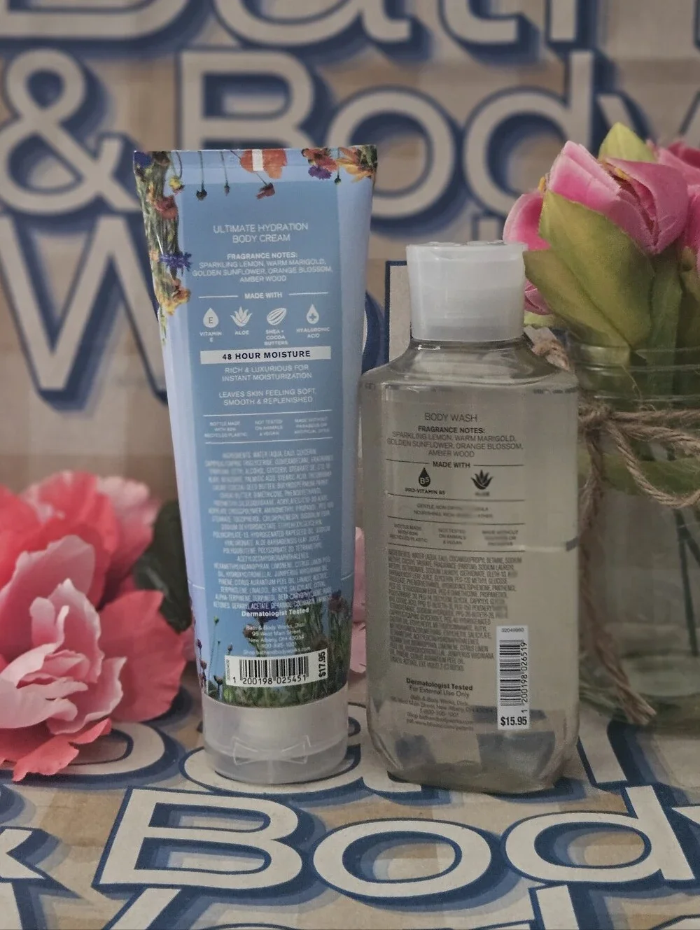 NWT Bath & Body Works Country Chic Body Care Bundle - Blue, Multi
